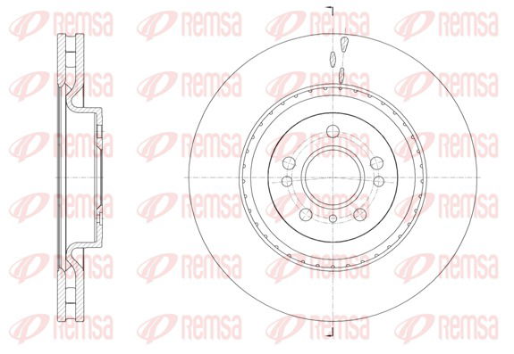 Bremsscheibe Vorderachse Remsa 61634.10 von Remsa