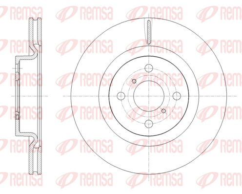 Bremsscheibe Vorderachse Remsa 61656.10 von Remsa