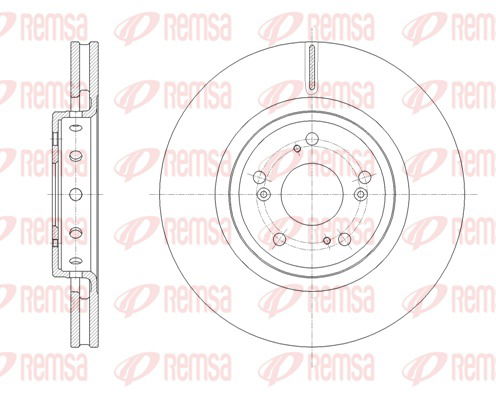 Bremsscheibe Vorderachse Remsa 61658.10 von Remsa