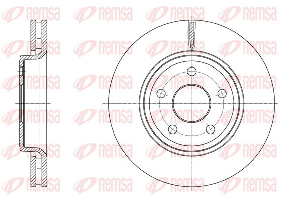 Bremsscheibe Vorderachse Remsa 61668.10 von Remsa