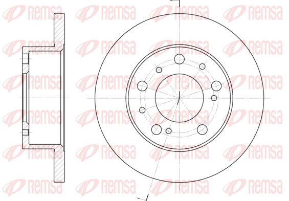 Bremsscheibe Vorderachse Remsa 6169.00 von Remsa