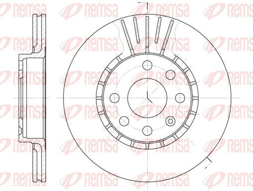 Bremsscheibe Vorderachse Remsa 6174.10 von Remsa