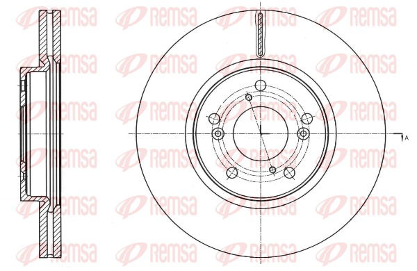 Bremsscheibe Vorderachse Remsa 61754.10 von Remsa