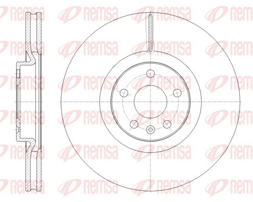 Bremsscheibe Vorderachse Remsa 61797.10 von Remsa