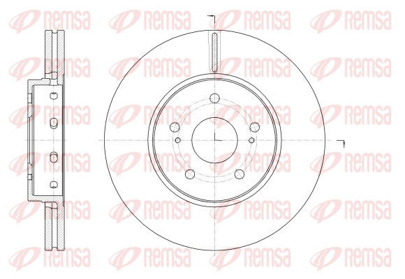 Bremsscheibe Vorderachse Remsa 62513.10 von Remsa