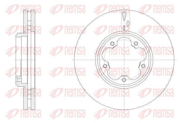 Bremsscheibe Vorderachse Remsa 62547.10 von Remsa