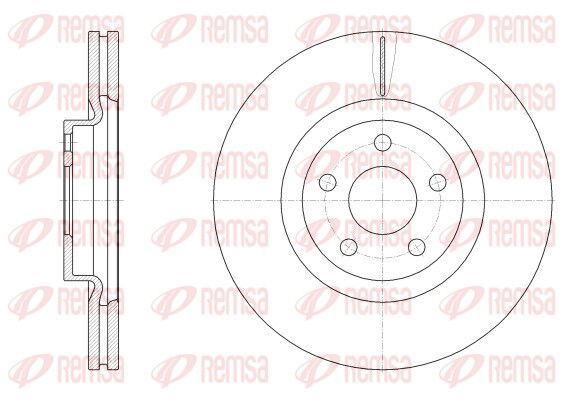 Bremsscheibe Vorderachse Remsa 62548.10 von Remsa