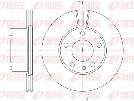 Bremsscheibe Vorderachse Remsa 6298.10 von Remsa