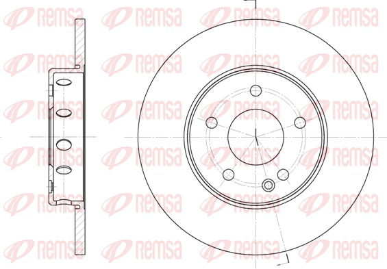 Bremsscheibe Vorderachse Remsa 6310.00 von Remsa