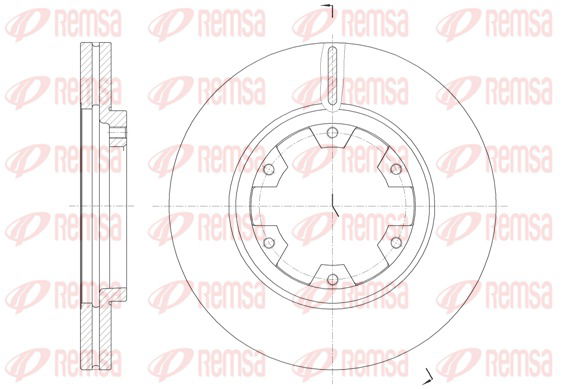 Bremsscheibe Vorderachse Remsa 6466.10 von Remsa