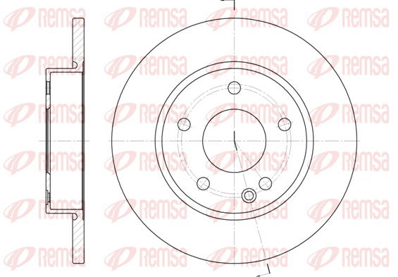 Bremsscheibe Vorderachse Remsa 6526.00 von Remsa