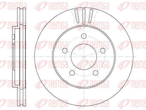 Bremsscheibe Vorderachse Remsa 6564.10 von Remsa