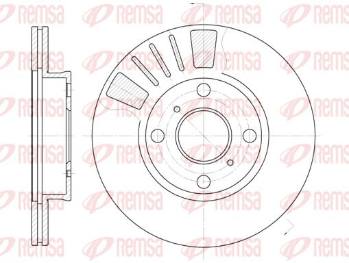 Bremsscheibe Vorderachse Remsa 6569.10 von Remsa