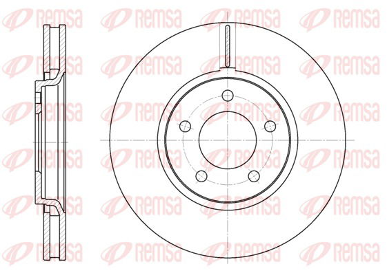 Bremsscheibe Vorderachse Remsa 6602.10 von Remsa