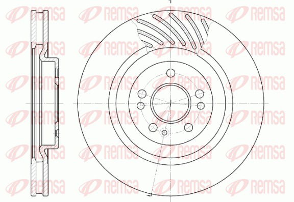 Bremsscheibe Vorderachse Remsa 6644.10 von Remsa