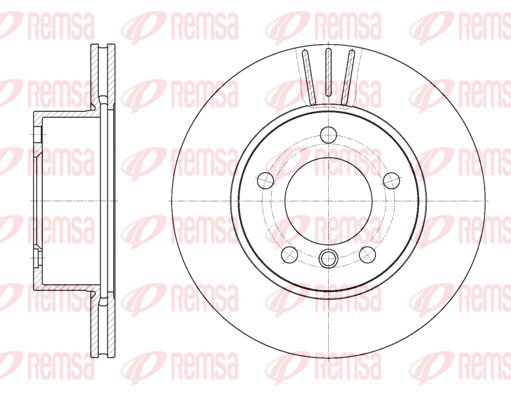 Bremsscheibe Vorderachse Remsa 6651.10 von Remsa