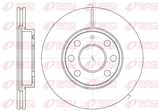 Bremsscheibe Vorderachse Remsa 6665.10 von Remsa