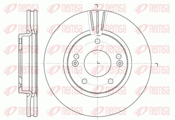 Bremsscheibe Vorderachse Remsa 6667.10 von Remsa