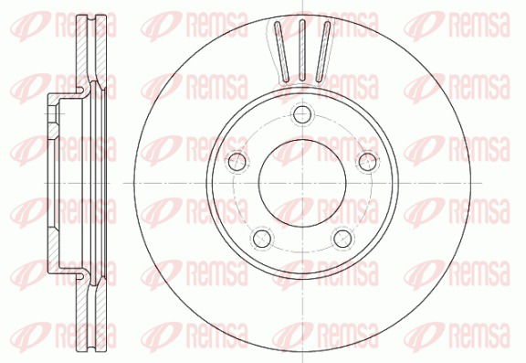 Bremsscheibe Vorderachse Remsa 6671.10 von Remsa