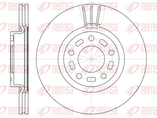 Bremsscheibe Vorderachse Remsa 6672.10 von Remsa