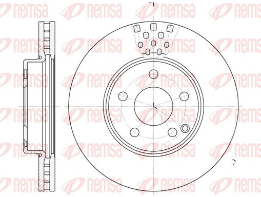 Bremsscheibe Vorderachse Remsa 6676.10 von Remsa