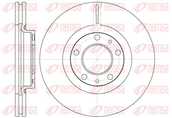 Bremsscheibe Vorderachse Remsa 6693.10 von Remsa