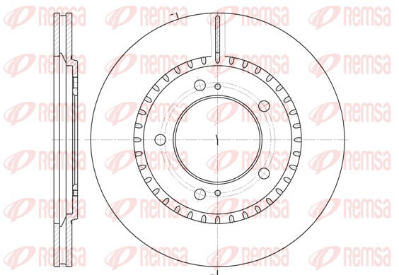 Bremsscheibe Vorderachse Remsa 6699.10 von Remsa