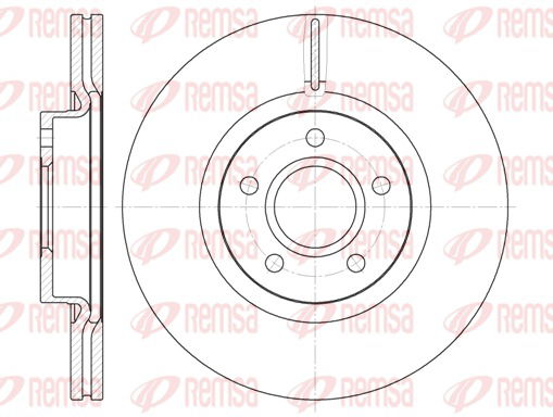 Bremsscheibe Vorderachse Remsa 6711.10 von Remsa