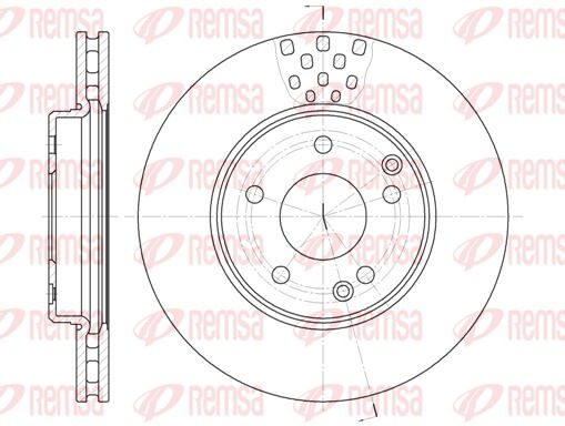 Bremsscheibe Vorderachse Remsa 6751.10 von Remsa