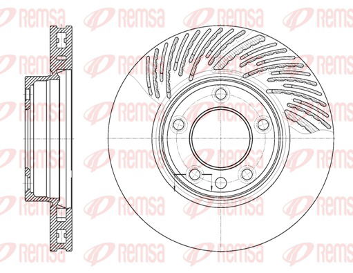 Bremsscheibe Vorderachse Remsa 6773.11 von Remsa