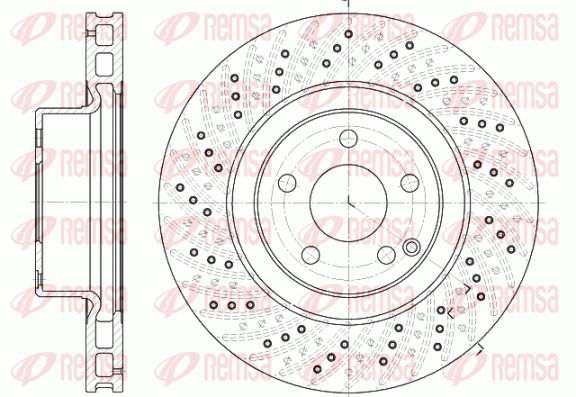 Bremsscheibe Vorderachse Remsa 6780.10 von Remsa