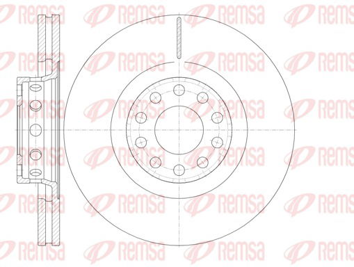 Bremsscheibe Vorderachse Remsa 6781.10 von Remsa