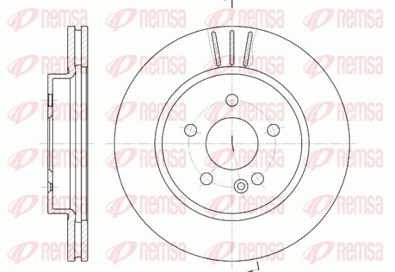 Bremsscheibe Vorderachse Remsa 6782.10 von Remsa