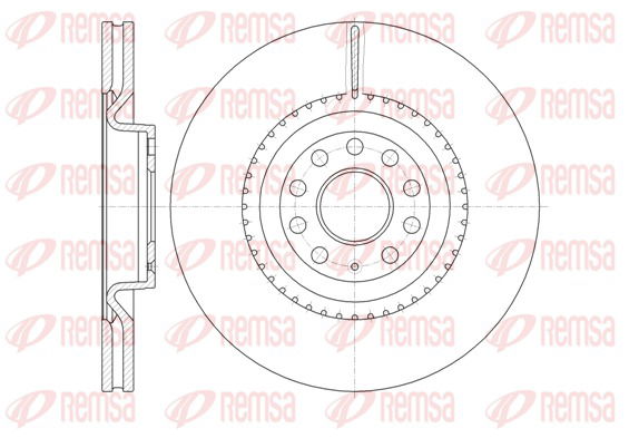 Bremsscheibe Vorderachse Remsa 6791.10 von Remsa