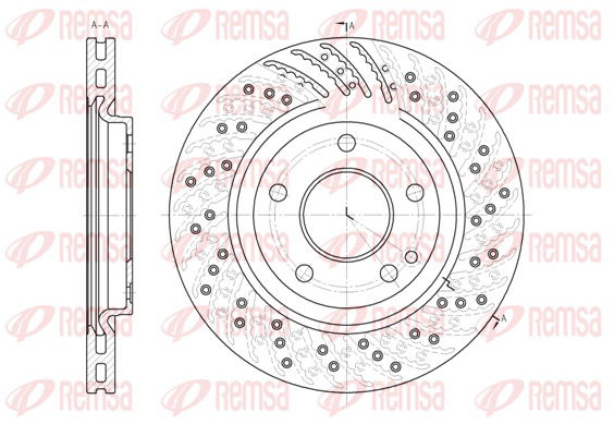 Bremsscheibe Vorderachse Remsa 6859.10 von Remsa