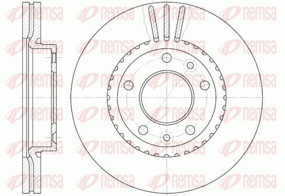 Bremsscheibe Vorderachse Remsa 6888.10 von Remsa