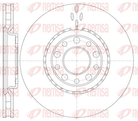 Bremsscheibe Vorderachse Remsa 6964.10 von Remsa