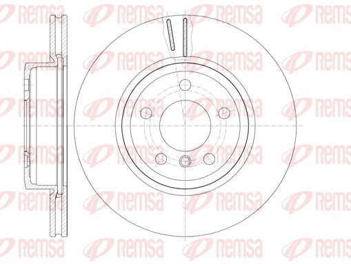 Bremsscheibe Vorderachse Remsa 6978.10 von Remsa