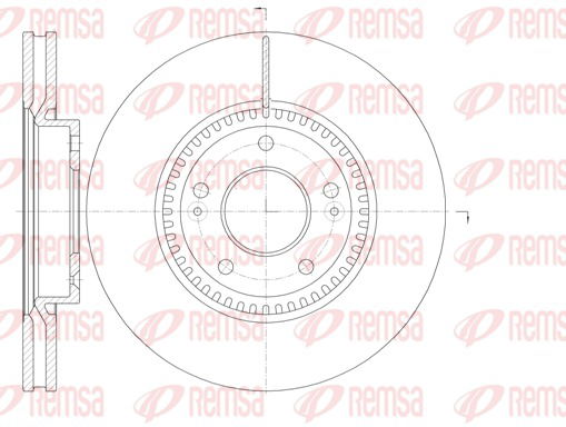 Bremsscheibe Vorderachse Remsa 6988.10 von Remsa