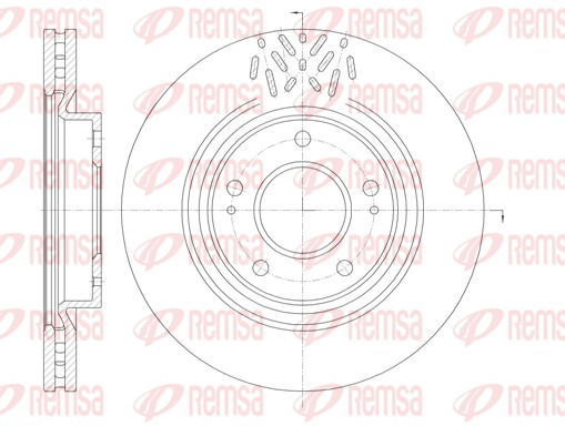 Bremsscheibe Vorderachse Remsa 6996.10 von Remsa