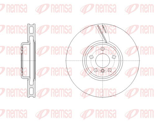 Bremsscheibe Vorderachse rechts Remsa 62127.11 von Remsa