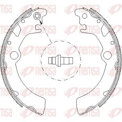 REMSA 4116.00 Bremsbacken und Zubehör von Remsa