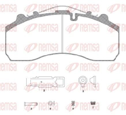 REMSA JCA 637.20 Bremsbeläge von Remsa