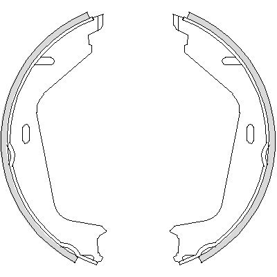 Remsa Bremsbackensatz für Feststellbremse, 4726.00 von Remsa