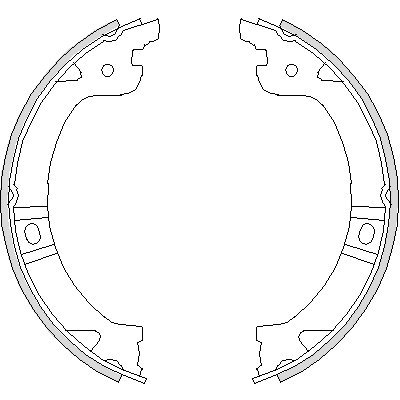 Remsa Bremsbackensatz für Feststellbremse, 4744.00 von Remsa