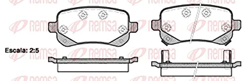 Remsa Bremsbelagsatz für Scheibenbremse, 1095.02 von Remsa