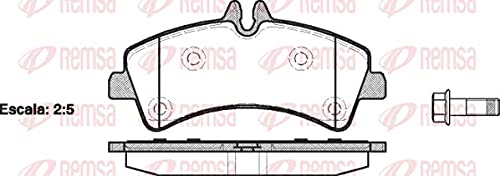 Remsa Bremsbelagsatz für Scheibenbremse, 1247.00 von Remsa