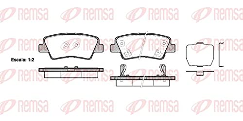 Remsa Bremsbelagsatz für Scheibenbremse, 1362.02 von Remsa