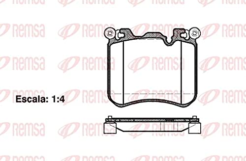 Remsa Bremsbelagsatz für Scheibenbremse, 1413.00 von Remsa