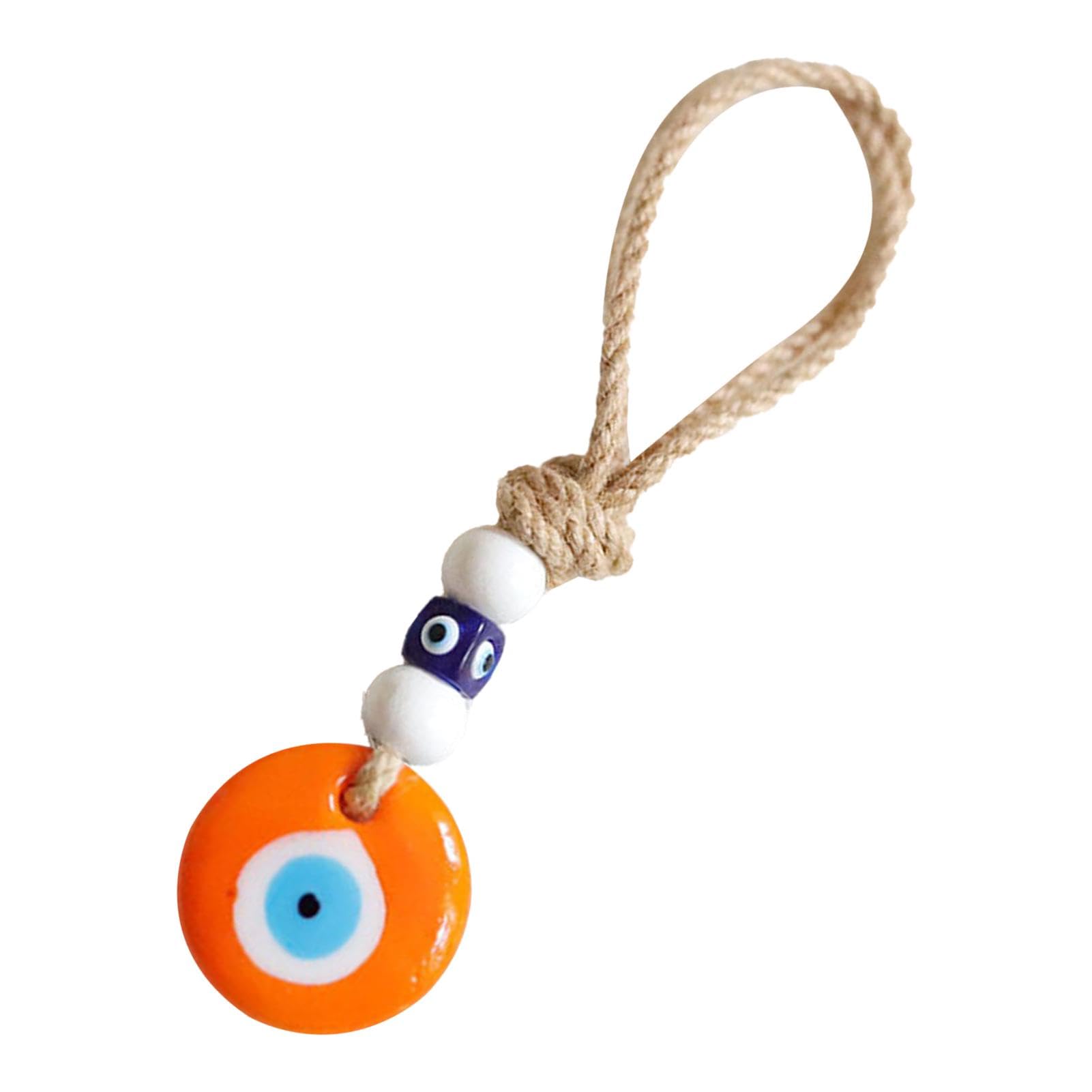 Renchey Auto Evil Eye Dekor,Devil Blue Eyes Autoanhänger | Evil Eye Rückansicht Auto Ornament - Blauer Evil Eye Anhänger Segen Schutz Dekor, Evil Eye Auto Ornament für Auto Rückansicht Fenster Tür von Renchey